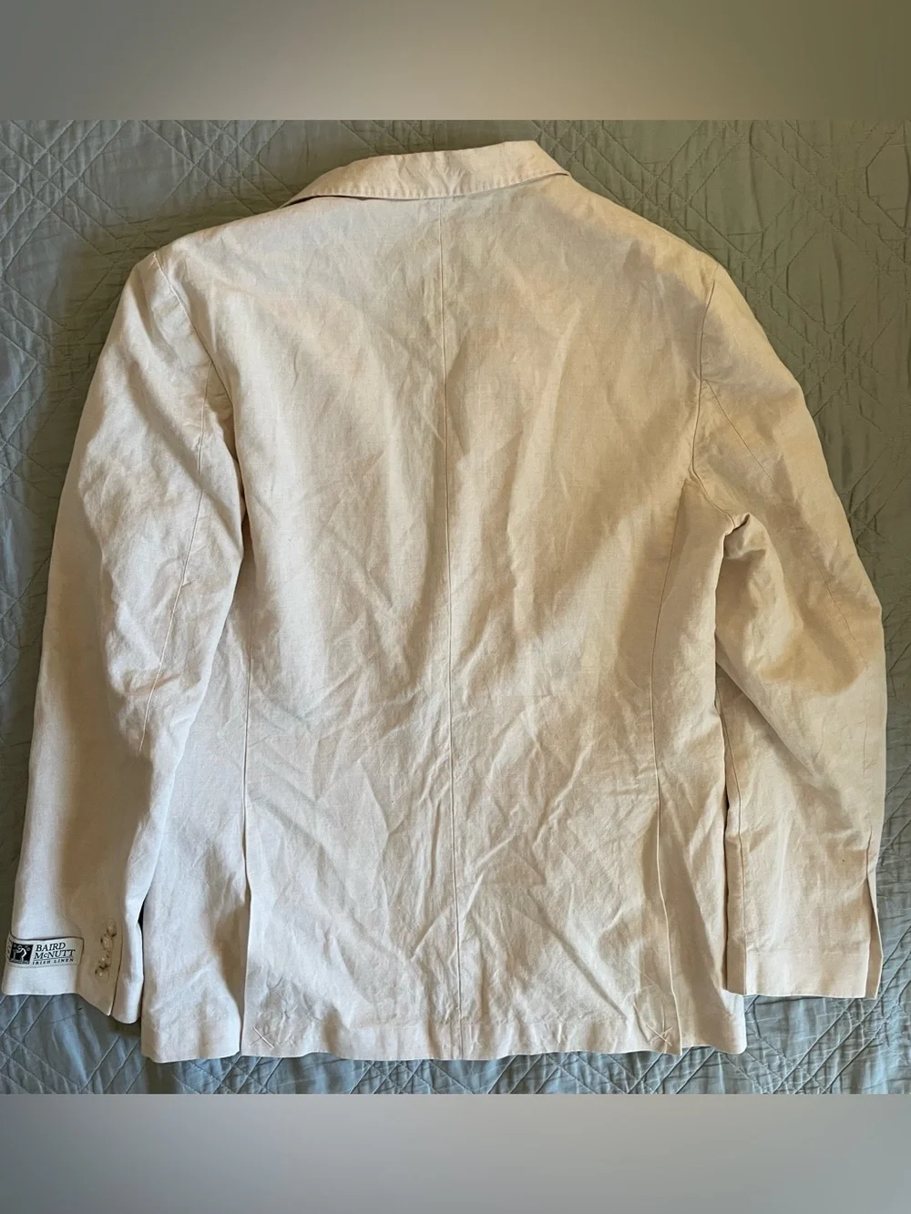 J. CREW Ludlow Slim-fit suit jacket in Baird McNutt Irish cotton-linen 40 R $298 - Picture 10 of 10